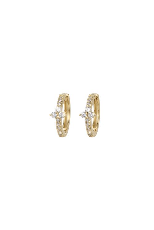 Brinco Argola Click Com Pontos De Luz