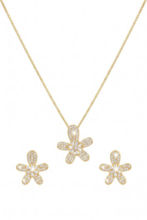 Conjunto Flor Cravejada
