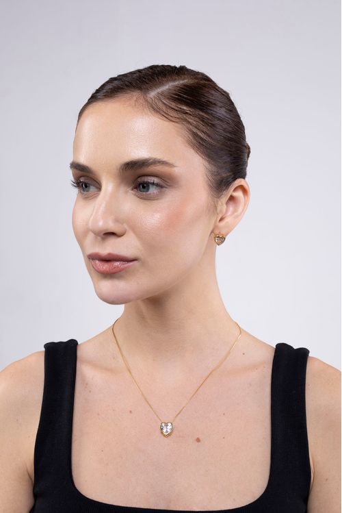 Conjunto Zircônia Coração
