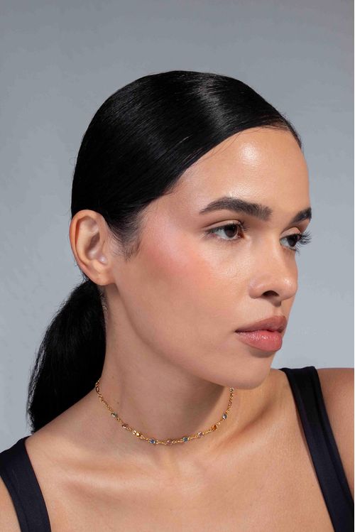 Choker Pedrinhas Coloridas