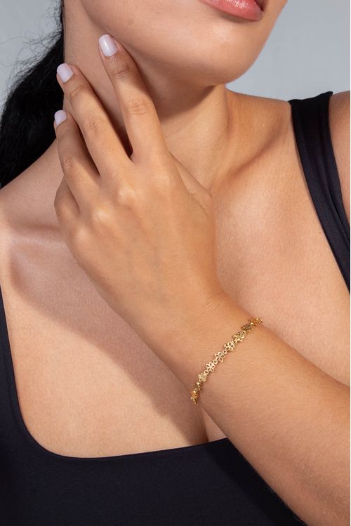 Pulseira Florzinhas Lisas